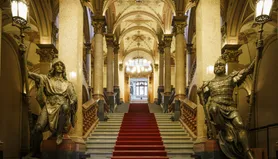 Entrance of Art Palace Prague