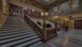 Staircase in Art Palace Prague